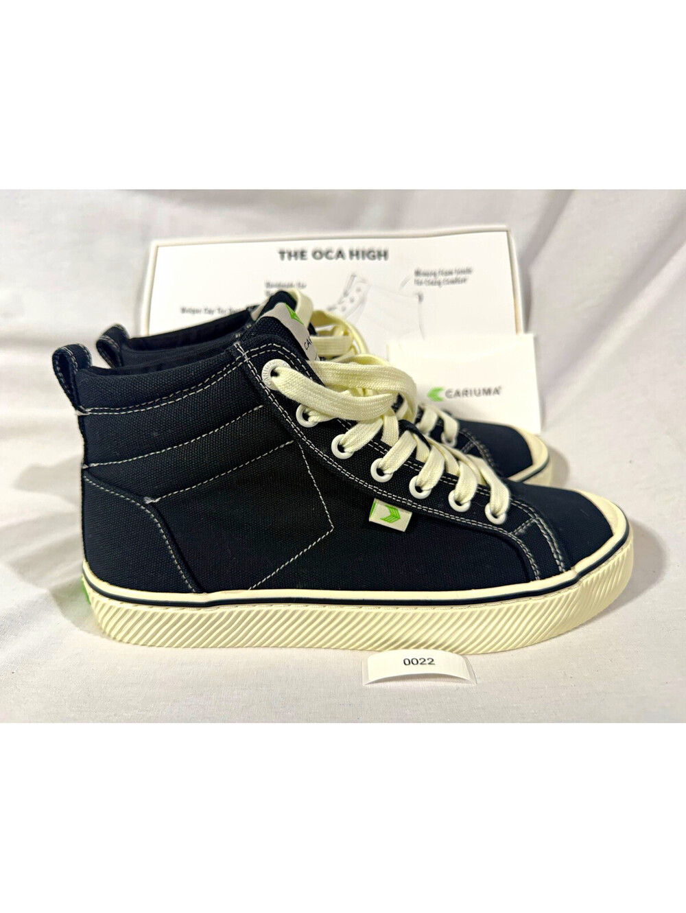Cariuma OCA High High-Top Lace-Up Sneakers Black